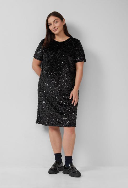 Image du produit s.Oliver Kleid Samtkleid mit Pailletten (48)