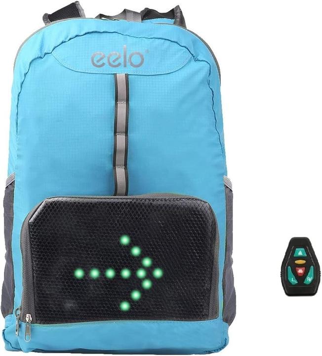 Actual product image Eelo Cyglo Blue LED Signal Backpack