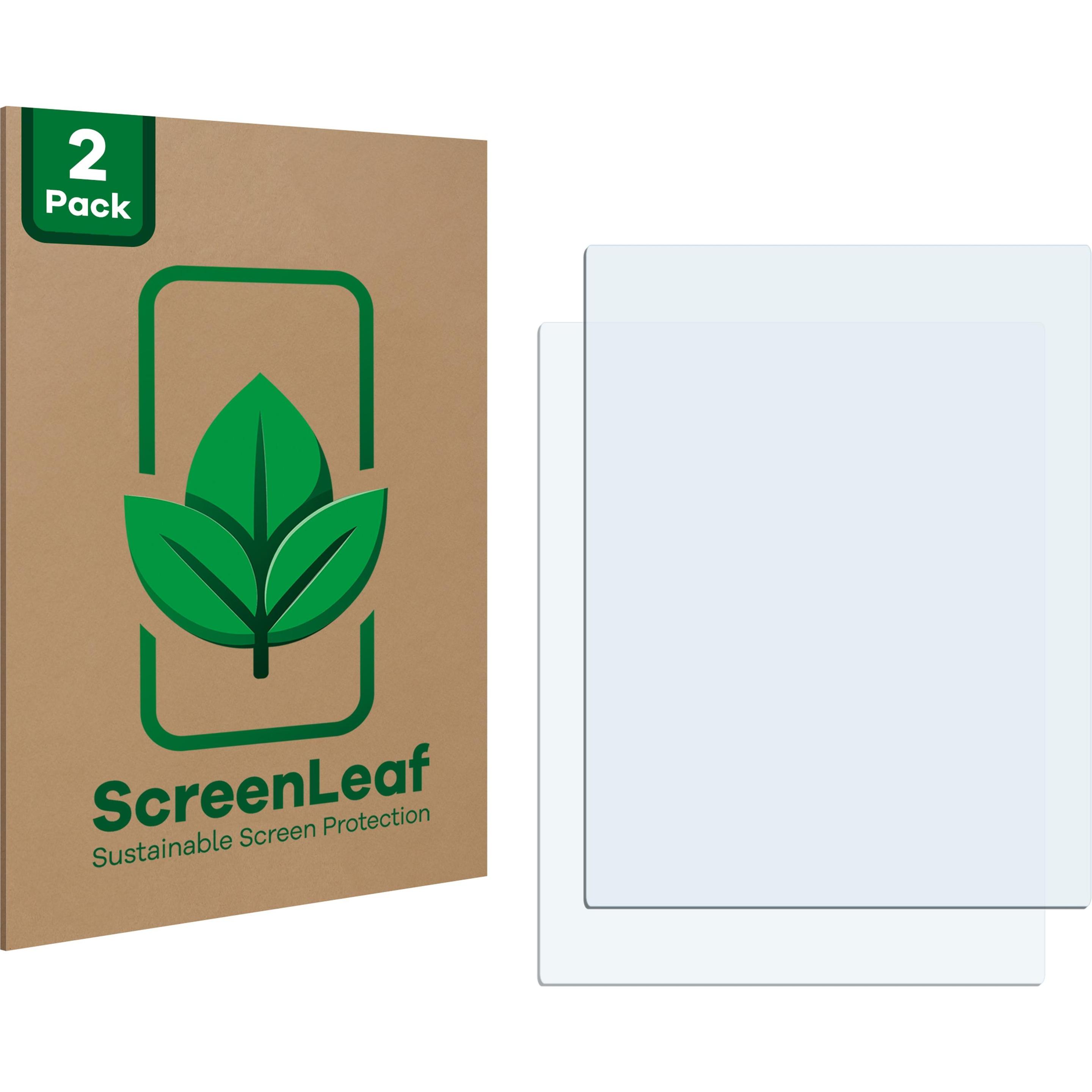 ScreenLeaf Schutzfolie nachhaltiger Displayschutz Displayschutzfolie Folie Klar Transparent (2 Stück, Universal), Smartp...