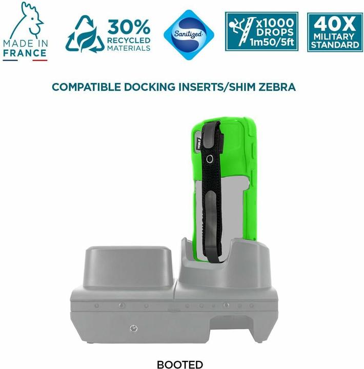 Produktbild Mobilis PROTECH Case+Handstrap Zebra TC22/27 Safety gr softb