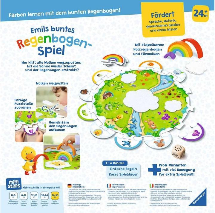 Produktbild Ravensburger Ministeps: Emils buntes Regenbogen-Spiel (Deutsch, Französisch, Italienisch)
