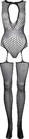 Productafbeelding Le Désir Contrast Suspender Bodystocking (S, M, L, XL)