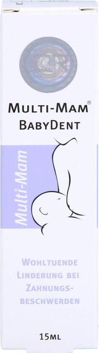 Produktbild Multi-Mam MAM BabyDent bei Zahnungsbeschwerden Gel, 15 ml Gel
