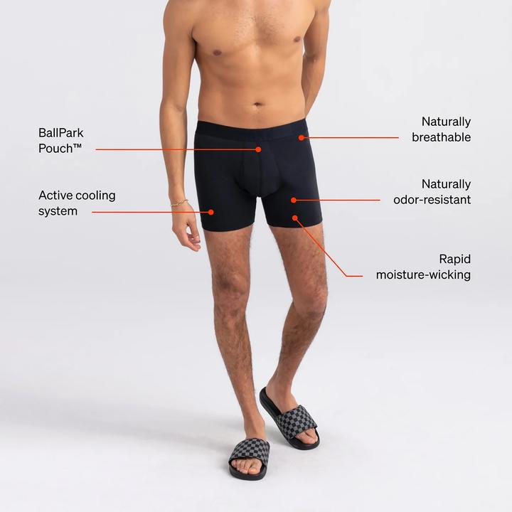 Actual product image SAXX Droptemp Cooling Cotton Boxer Brief Fly (XL)