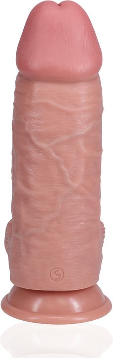 Productafbeelding RealRock Extra Thick Straight with Balls 9 / 23 cm - Flesh