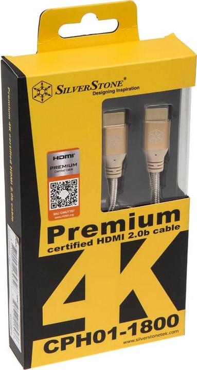 Produktbild Silverstone HDMI (Typ A) — HDMI (Typ A) (1.80 m)
