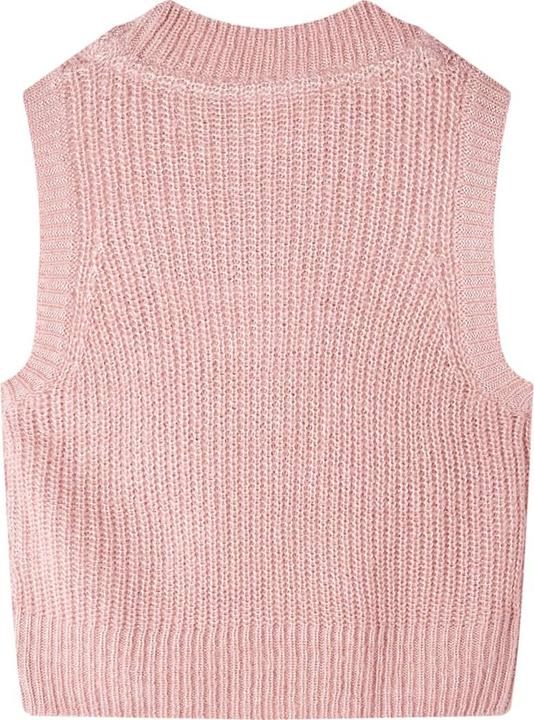 Produktbild vidaXL Kinder-Pulloverweste Gestrickt Hellrosa 92,Material: 67 (92)