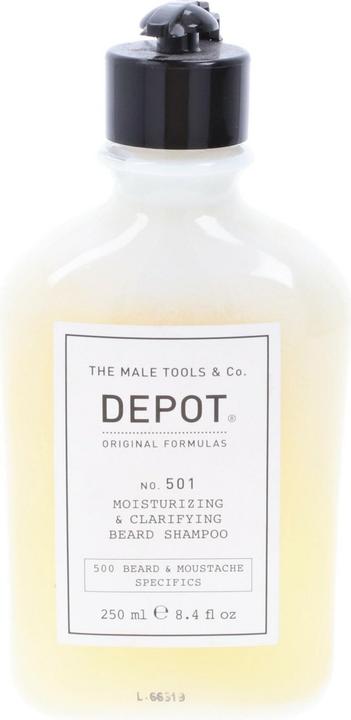 Image du produit Depot - No. 501 Shampooing hydratant et clarifiant pour barbe 250 ml (250 ml, Shampoing liquide)