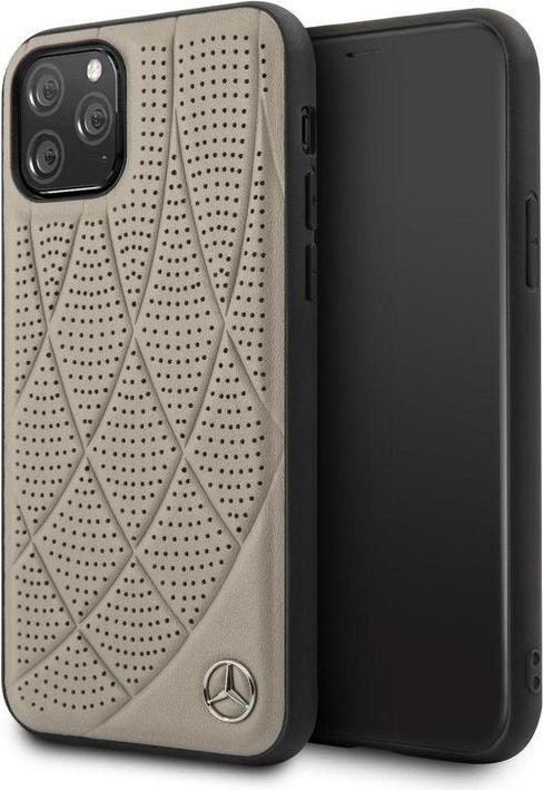 Produktbild Mercedes-Benz Handyhülle für Apple iPhone 12/12 Pro Echtleder HELLBRAUN-BEIGE No.122 (Apple iPhone 12, Apple iPhone 12 Pro)
