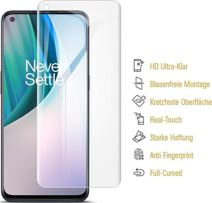 Actual product image Protectorking 3x Panzerfolie Anti-Shock HD Klar (3 Piece, OnePlus North N10)