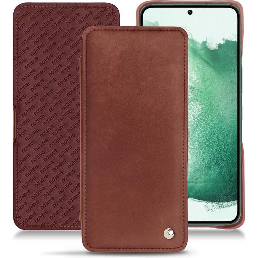 Noreve Lederschutzhülle horizontal (Samsung Galaxy S22+ 5G), Smartphone Hülle, Rot