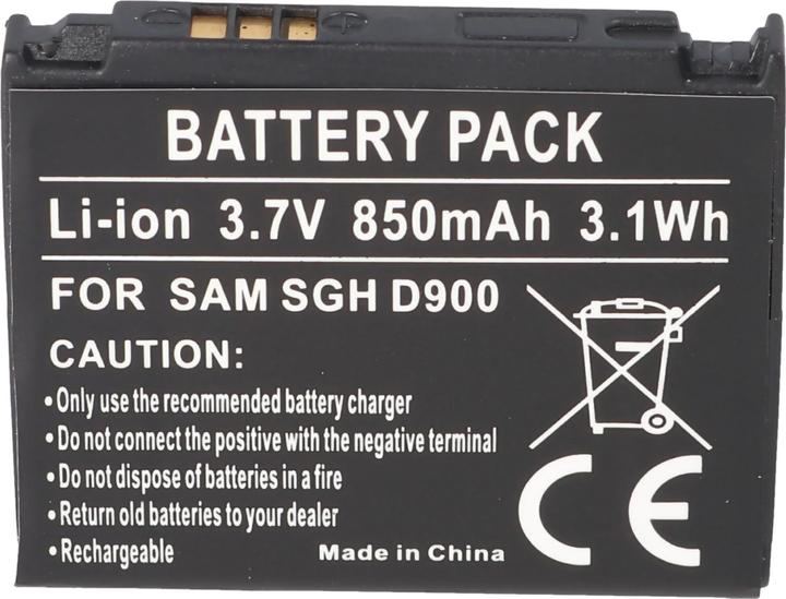 Actual product image Samsung Battery SGH-D900, -E780, -E788, AB50344CECSTD
