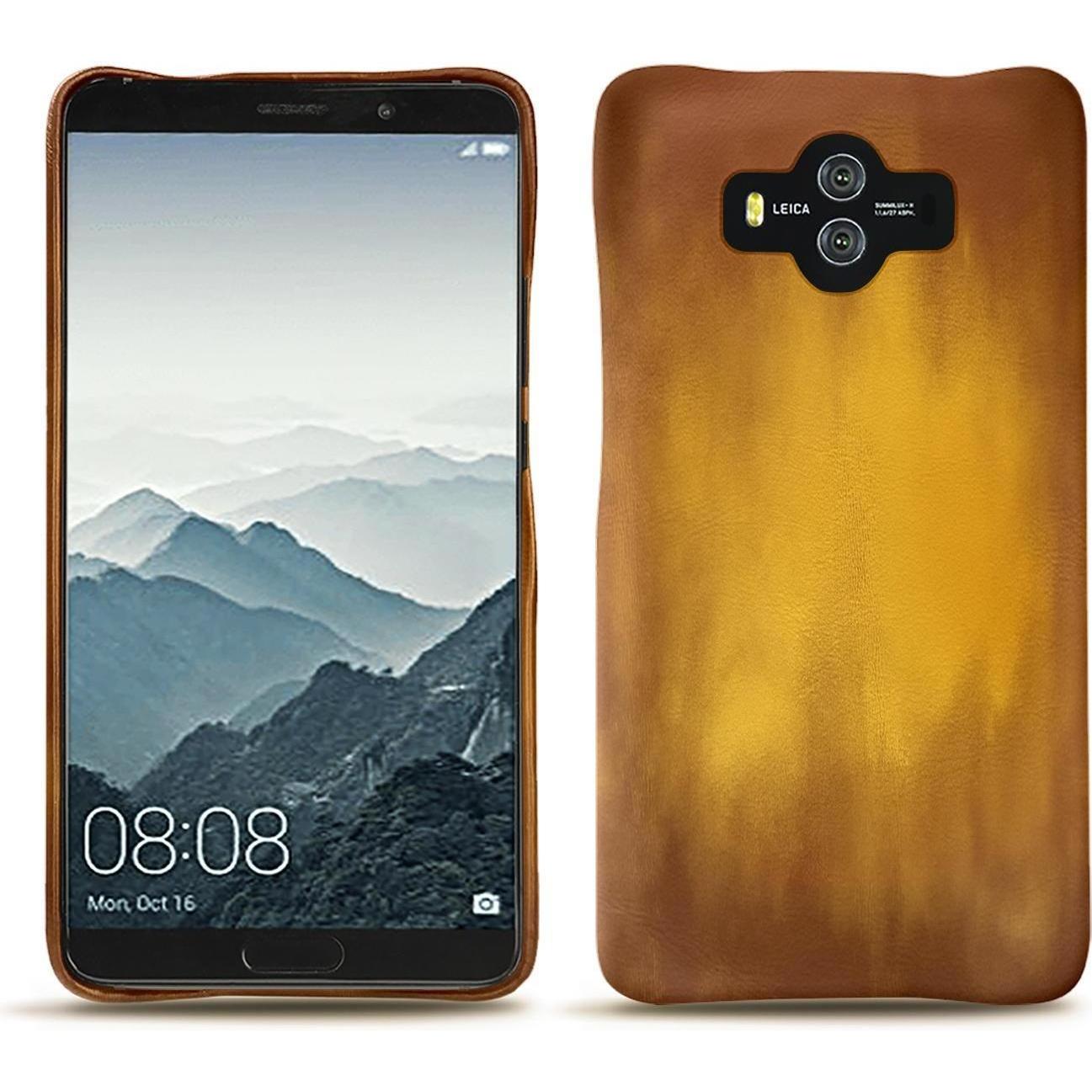 Noreve Lederschutzhülle (Huawei Mate 10), Smartphone Hülle, Gold