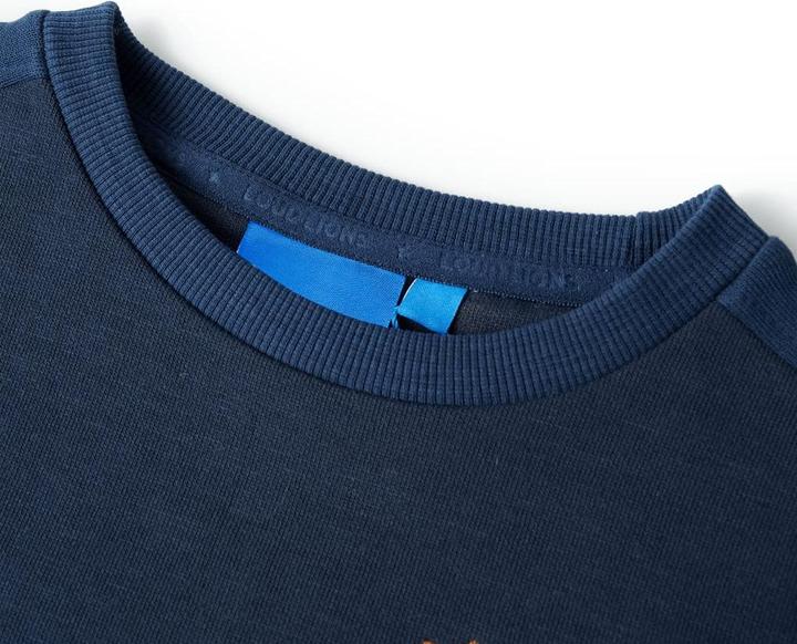 Produktbild vidaXL Kinder-Sweatshirt Marineblau Melange 116,Material: 92 (116)