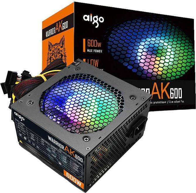 Actual product image Darkflash Tech RGB 600 W power supply (AK600) (600 W)