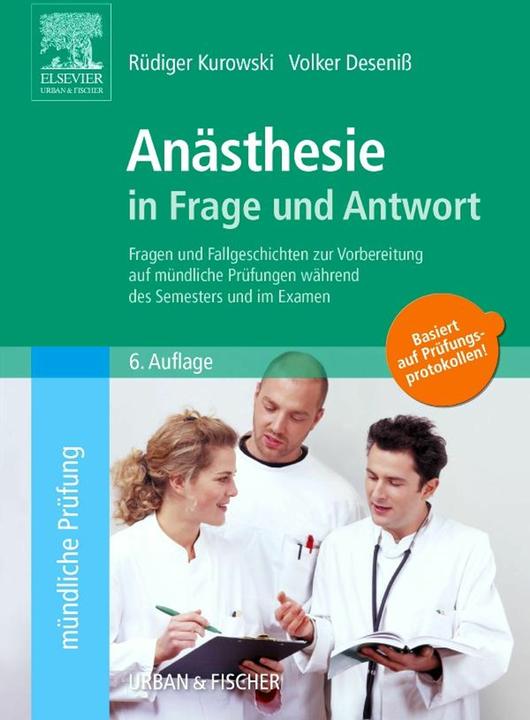 Actual product image Anesthesia in question and answer (German, Rüdiger Kurowski, Stefan Elsberger, Volker Deseniss, 2007)