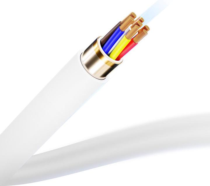Actual product image 3MK HyperSilicone Cable USB-C/USB-C cable 2m 100W Biały/White (2 m, USB 3.0, 100 W)