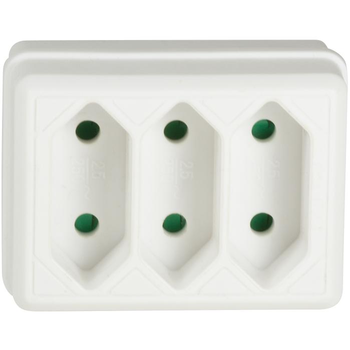 Thumbnail - LogiLink, Mehrfachstecker + Abzweigstecker, Steckdosenadapter (CEE 7/16, 3 x)