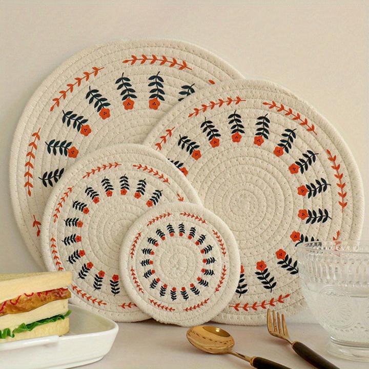 Immagine prodotto Alopini Tovaglietta in cotone intrecciato e resistente al calore di ispirazione scandinava - versatile (1 x)