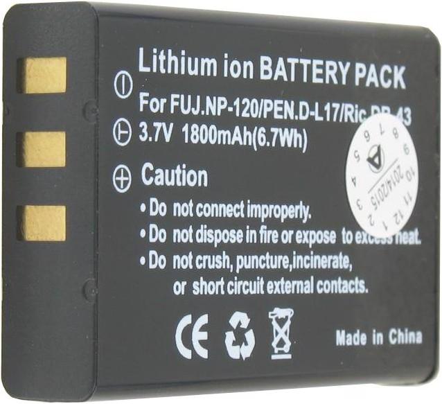 Immagine prodotto AccuCell Akku NP-120, BP-1500S, D-LI7, DB-43 (Batteria della fotocamera)