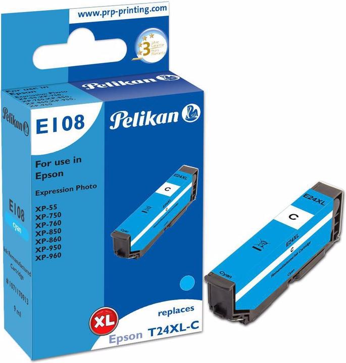 Produktbild Pelikan Tinte Epson T24XL Cyan (C)