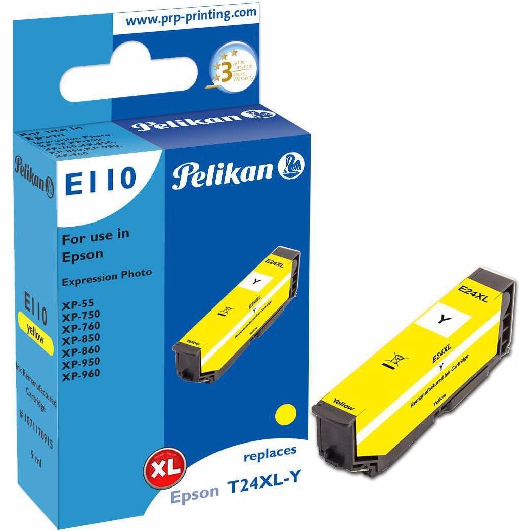Pelikan, Druckerpatrone, Tinte Epson T24XL Yellow (Y)