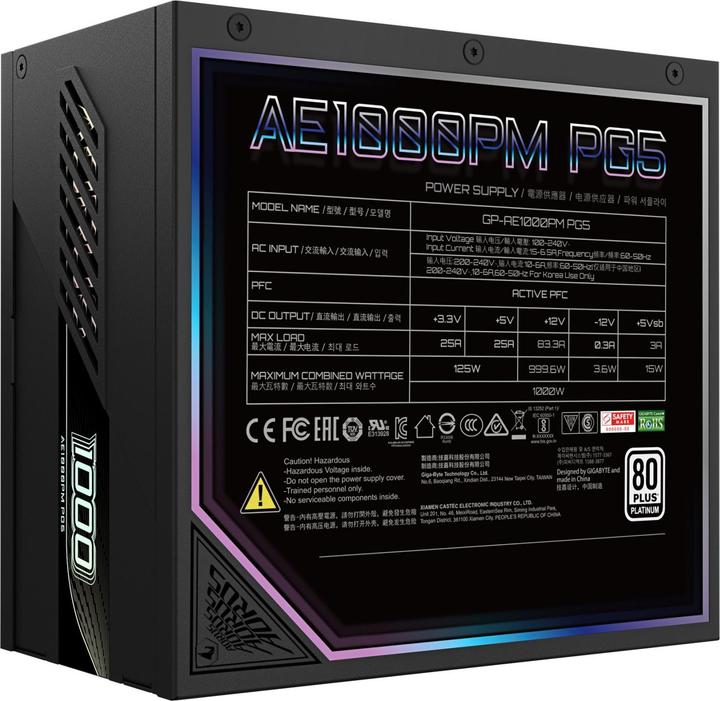 Immagine prodotto Gigabyte Aorus Elite P1000W (1000 W)