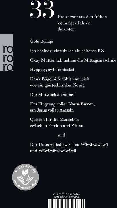 Produktbild Texte aus den in die Vergriffenheit entlassenen Büchern "Quitten" und "Kugeln (Deutsch, Max Goldt, 2009)