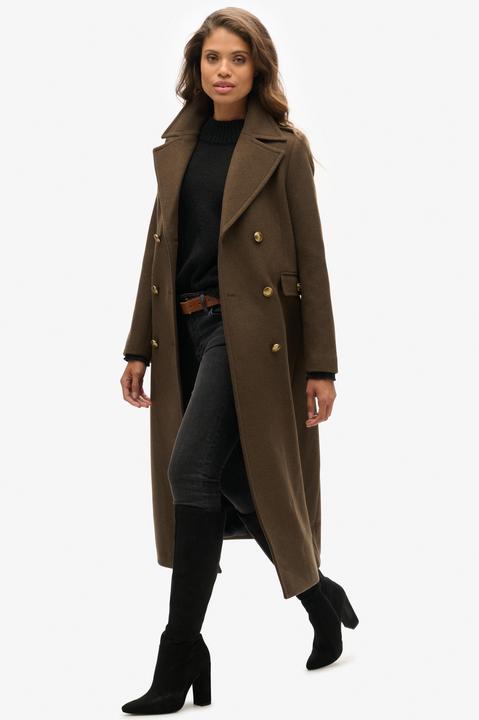 Actual product image Superdry Double Breasted Wool Blend Coat