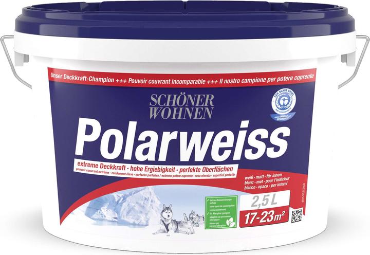 Image du produit Schöner Wohnen Polarweiss Blanc 2.5 l (Blanc, 2.50 l)