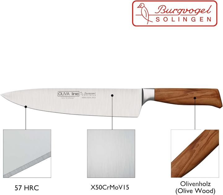 Immagine prodotto Burgvogel Solingen Coltello da chef Oliva Line (26 cm)