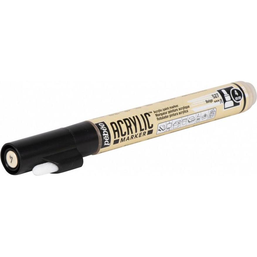 Pebeo, Marker, Acrylic Marker Medium Rundspitze 4mm (Beige, 4 mm)