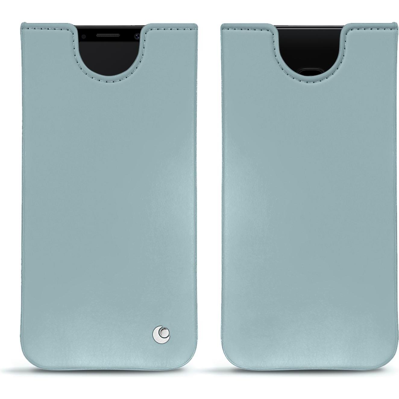 Noreve Lederschutzhülle (Samsung Galaxy S9), Smartphone Hülle, Blau