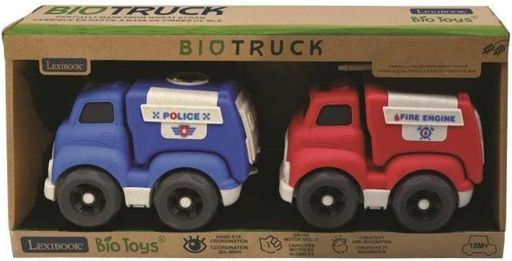 Actual product image Lexibook Bioplastic fire engine and police car, 18 x 11 x 13 cm (2 pieces)