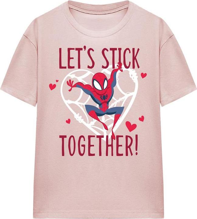 Produktbild Spiderman Let's Stick Together TShirt Valentinstag (M)
