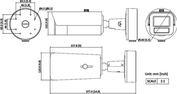 Actual product image Hikvision 4MP DeepinView Moto Varifocal (2560 x 1440 Pixels)