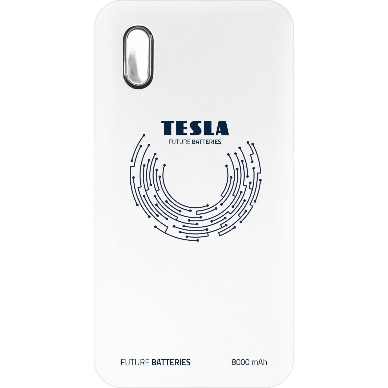 Tesla QI kabellose Powerbank (weiss), Powerbank, Bianco
