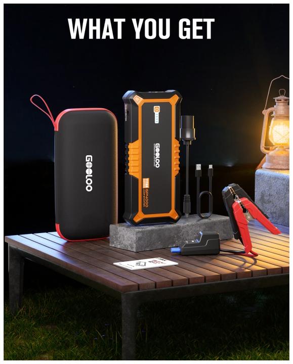 Produktbild Gooloo GP4000OR Jump-Starter 4000 A Spitzenstrom (4000 A, 24000 mAh)