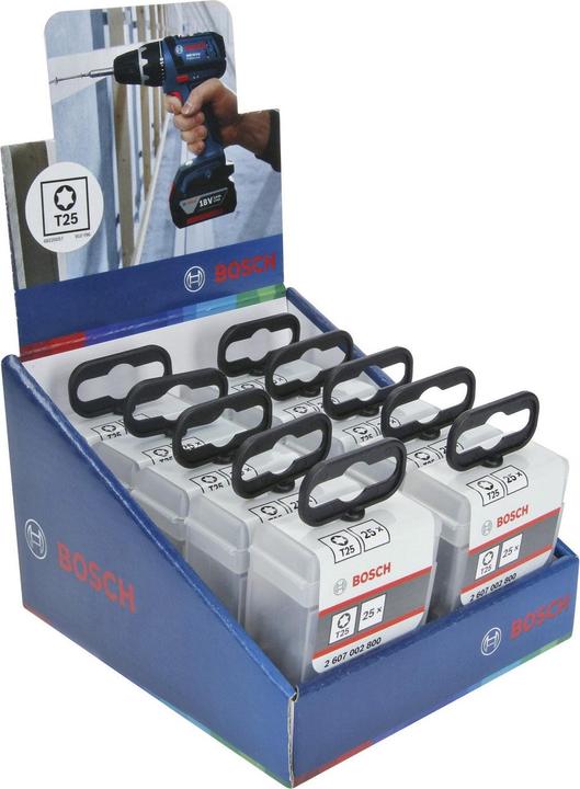 Produktbild Bosch Professional Zubehör Schrauberbit-Set, Extra Hard T25, 25 Stk., 25 mm (Innensechsrund TX M25)