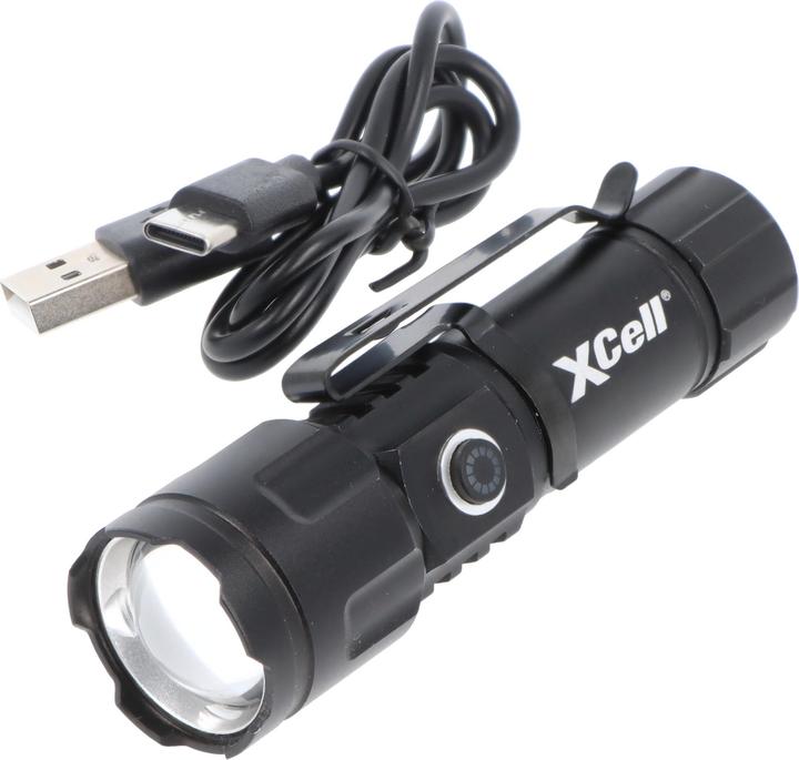 Actual product image XCell Lunalux Mini LED torch with magnetic holder, with strobe mode akk (9 cm, 245 lm)