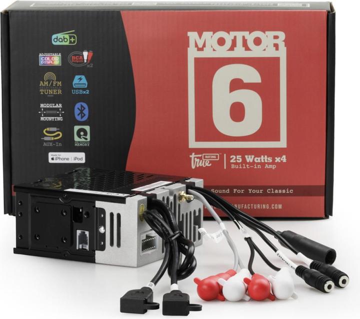 Produktbild Retrosound Design "Trim", "Motor-6" Set mit DAB+, Bluetooth, A2DP, USB