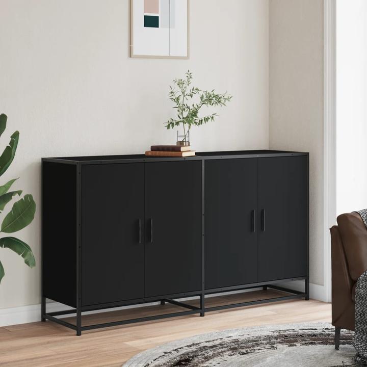 Actual product image VidaXL Sideboard Chest of drawers Sideboard Multi-purpose cupboard Black