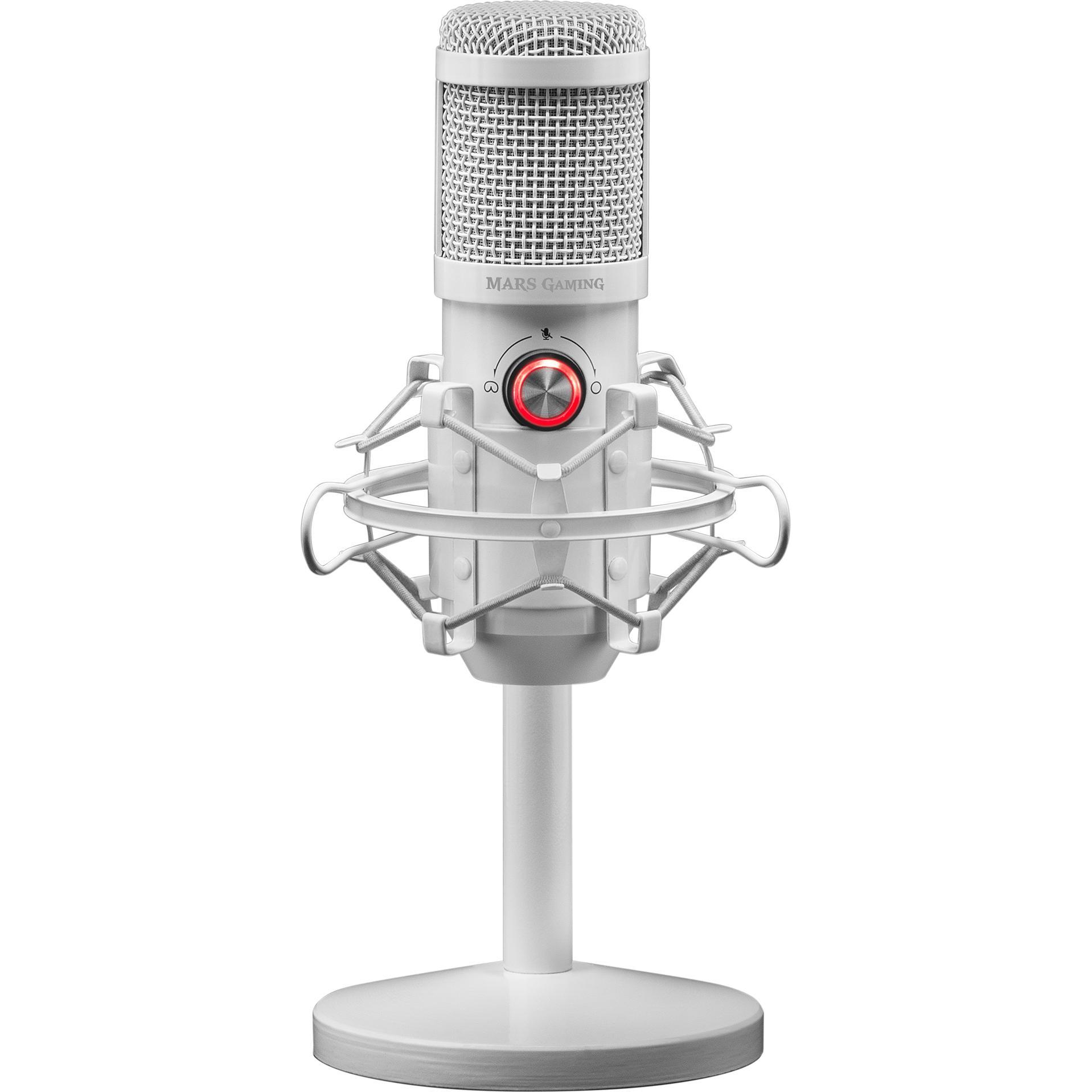 Thumbnail - Mars Gaming Microphone Sur Pied Mmicx Pro Studio (Blanc), Mikrofon