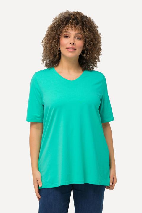 Produktbild Ulla Popken T-Shirt, A-Linie, V-Ausschnitt, Halbarm (62)