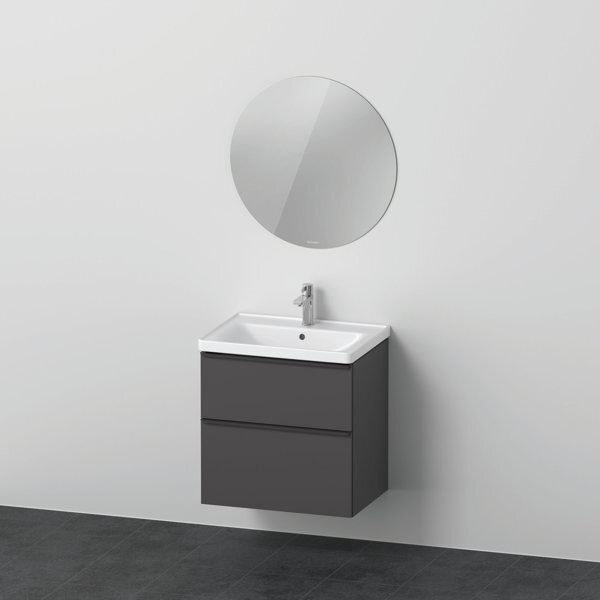 Produktbild Duravit D-Neo Möbel-Set, Möbelwaschtisch mit Waschtischunterschrank wandhängend und LED Spiegel (rund), 6
