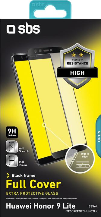 Actual product image SBS Full Cover glass screen protector for Honor 9 Lite (1 pcs., Honor 9 Lite)