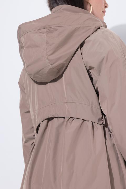Actual product image Ulla Popken Curved Cross Seam Rain Coat