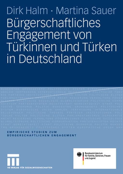 Produktbild Bürgerschaftliches Engagement von Türkinnen und Türken in Deutschland (Deutsch, Dirk Halm, Martina Sauer, 2007)