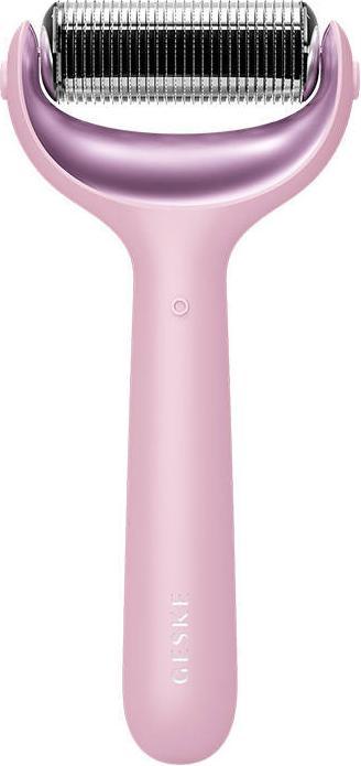 Image du produit Konjac Sponge Roller do mezoterapii igłowej twarzy i ciała 8w1 Geske z Aplikacja (różowy)