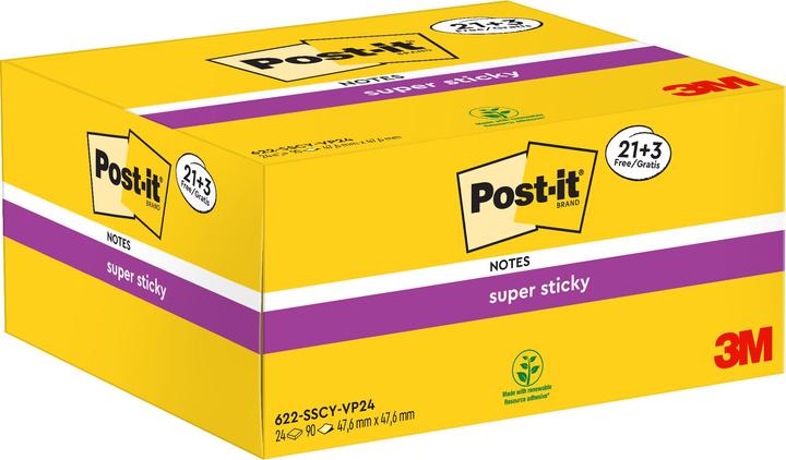 Produktbild Post-it Super Sticky (48 x 48 mm)